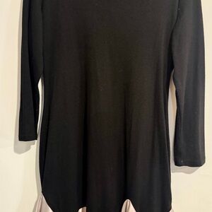 Elegant Black and Cream Women's Top